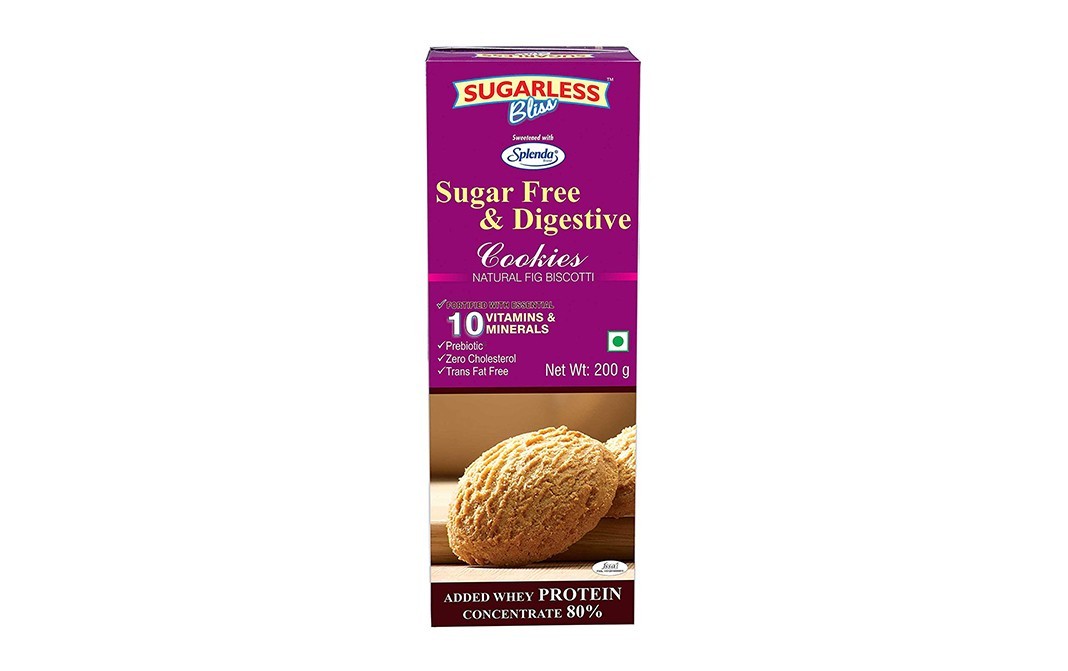 Sugarless Bliss Sugar Free & Digestive Cookies    Pack  200 grams